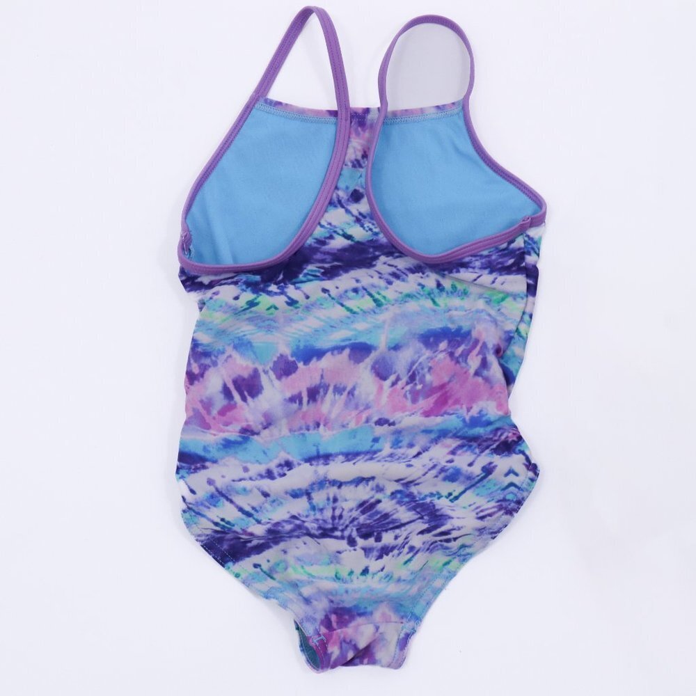 Speedo Swim Bathing Suits Girls XS Set of 2 Rainbow Tie Dye - Picture 8 of 11